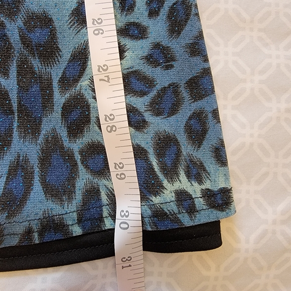 Blue leopard print dress Juniors small - Picture 4 of 5